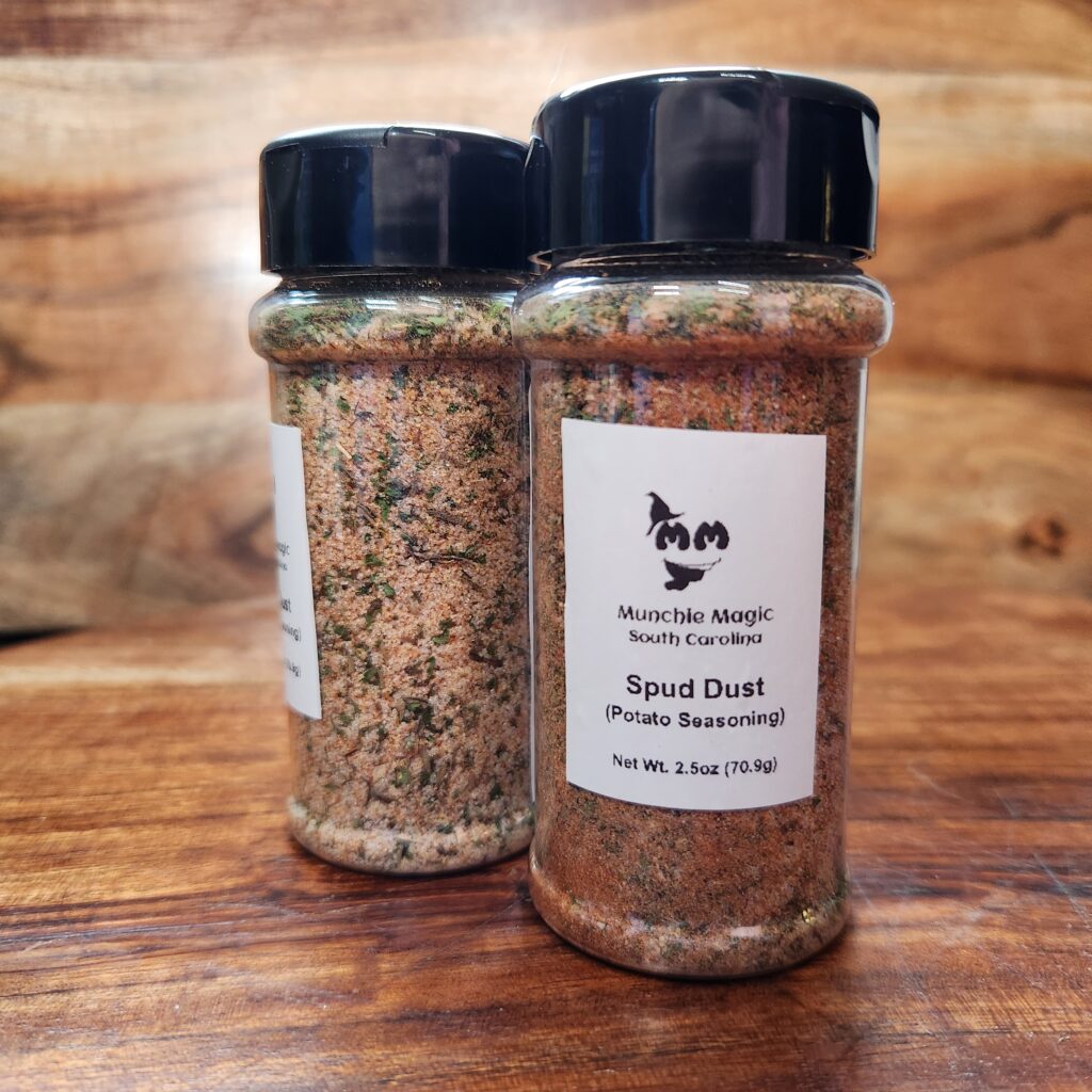 Munchie Magic Carolinas sc columbia spud dust potato seasoning