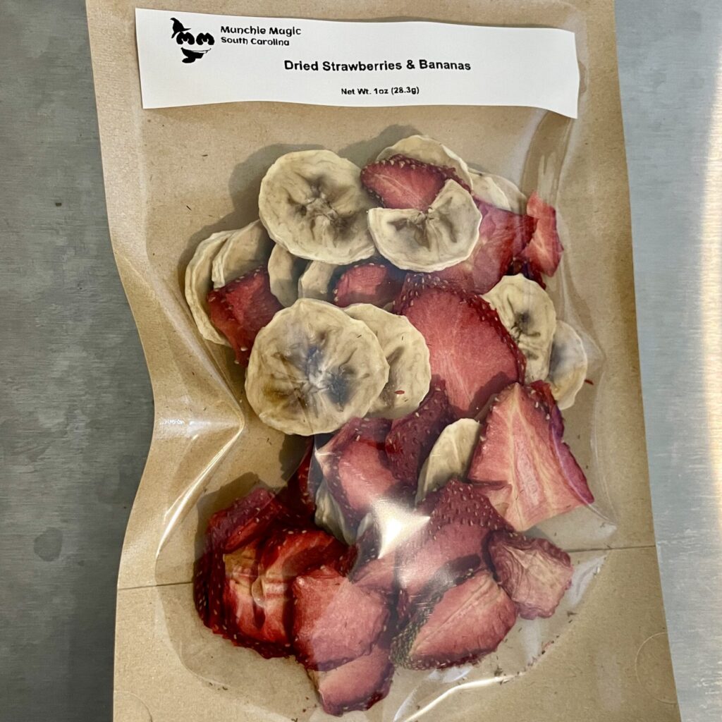strawberry banana snack SC munchie magic